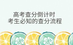 高考查分倒计时 考生必知的查分流程