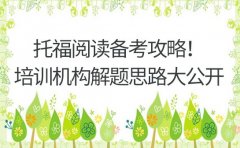 托福阅读备考攻略！济南培训机构解题思路大公开​