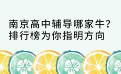 南京高中辅导哪家牛？排行榜为你指明方向​