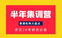 武汉考研党必看：靠谱半年集训营大盘点​