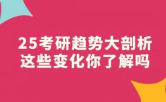 2025考研趋势大剖析这些变化你了解吗