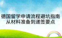德国留学申请全流程避坑指南 从材料准备到递签要点