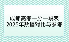 成都高考一分一段表 2025年数据对比与志愿参考