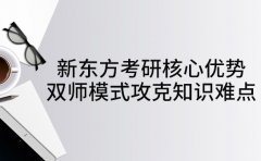 聚焦新东方考研核心优势 双师模式攻克知识难点