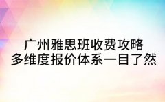 广州雅思班收费攻略 多维度报价体系一目了然