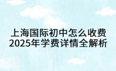 上海国际初中怎么收费 2025 年学费详情全解析