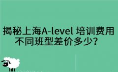 揭秘上海A-level 培训费用 不同班型差价多少？