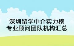 深圳留学中介实力榜 专业顾问团队机构汇总
