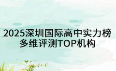 2025年深圳国际高中实力榜 多维评测TOP机构