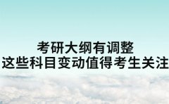 考研大纲有调整 这些科目变动值得考生关注