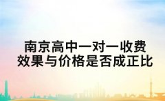 南京高中一对一收费 效果与价格是否成正比