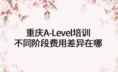 重庆A-Level培训 不同阶段费用差异在哪