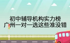 初中辅导机构实力榜 广州一对一选这些准没错