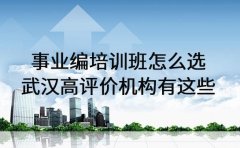 事业编培训班怎么选 武汉高评价机构有这些