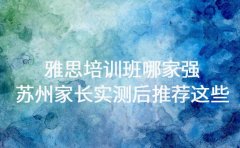 雅思培训班哪家强 苏州家长实测后推荐这些