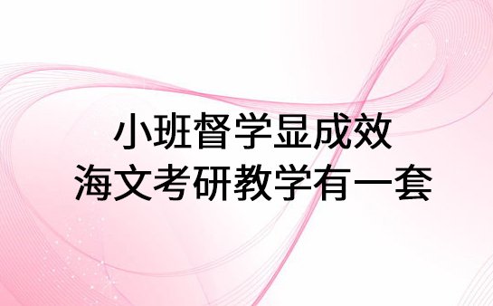 海文考研小班督学