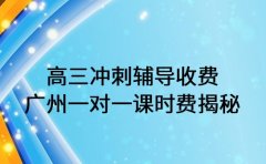 高三冲刺辅导收费 广州一对一课时费揭秘