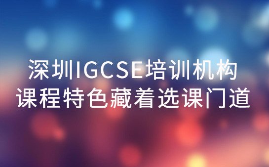 深圳IGCSE培训机构