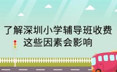 了解深圳小学辅导班收费 这些因素会影响