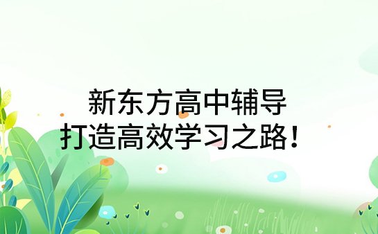 新东方<a href='https://www.91xiaobang.com/gzkc/' target='_blank'><u>高中辅导</u></a>