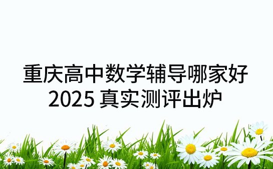 重庆高中数学辅导哪家好