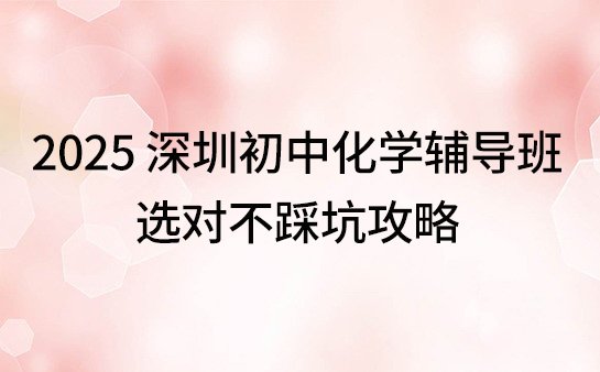 深圳初中化学辅导班
