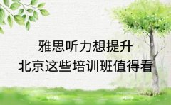 雅思听力想提升 北京这些培训班值得看