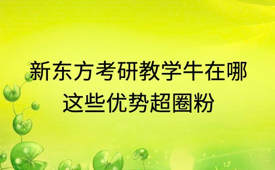 新东方考研教学
