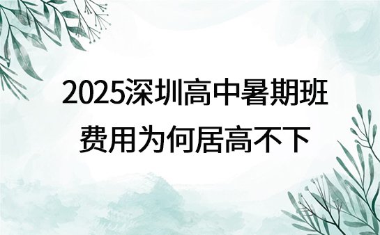高中暑期班费用