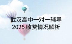 武汉高中一对一辅导 2025 收费情况解析