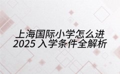 上海国际小学怎么进 2025 入学条件全解析