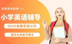 深圳小学英语辅导 2025 收费区间全公开