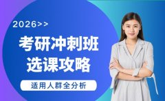 26考研冲刺班该报吗 适用人群全分析