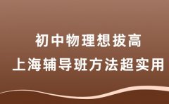 初中物理想拔高 上海辅导班方法超实用
