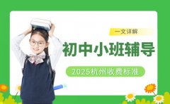 初中小班选辅导 杭州2025收费与效果对照