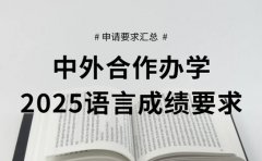 中外合作办学怎么申请 2025语言成绩要求参考