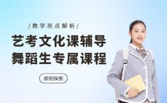 洛阳艺考文化课辅导 舞蹈生专属课程有亮点